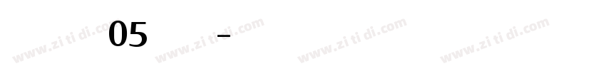 Shubbak W05 Medium字体转换